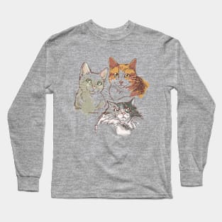 Cat Friends Long Sleeve T-Shirt